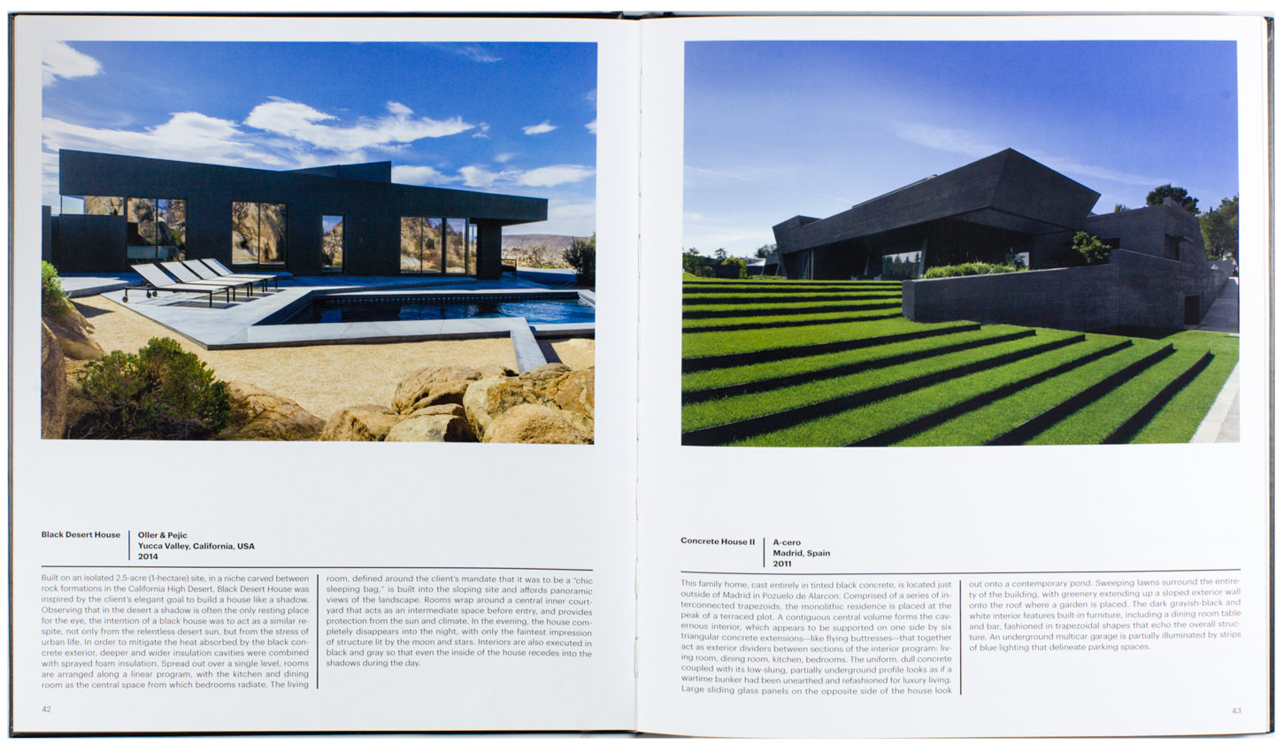 Black: Architecture in Monochrome Sample Spread