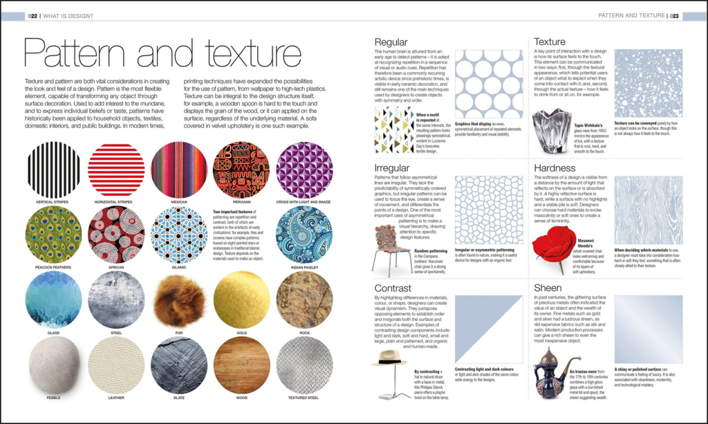 Design: The Definitive Visual History Sample Spread - Pattern and Texture