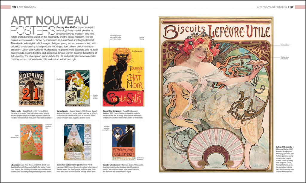 Design: The Definitive Visual History Sample Spread - Art Nouveau Posters