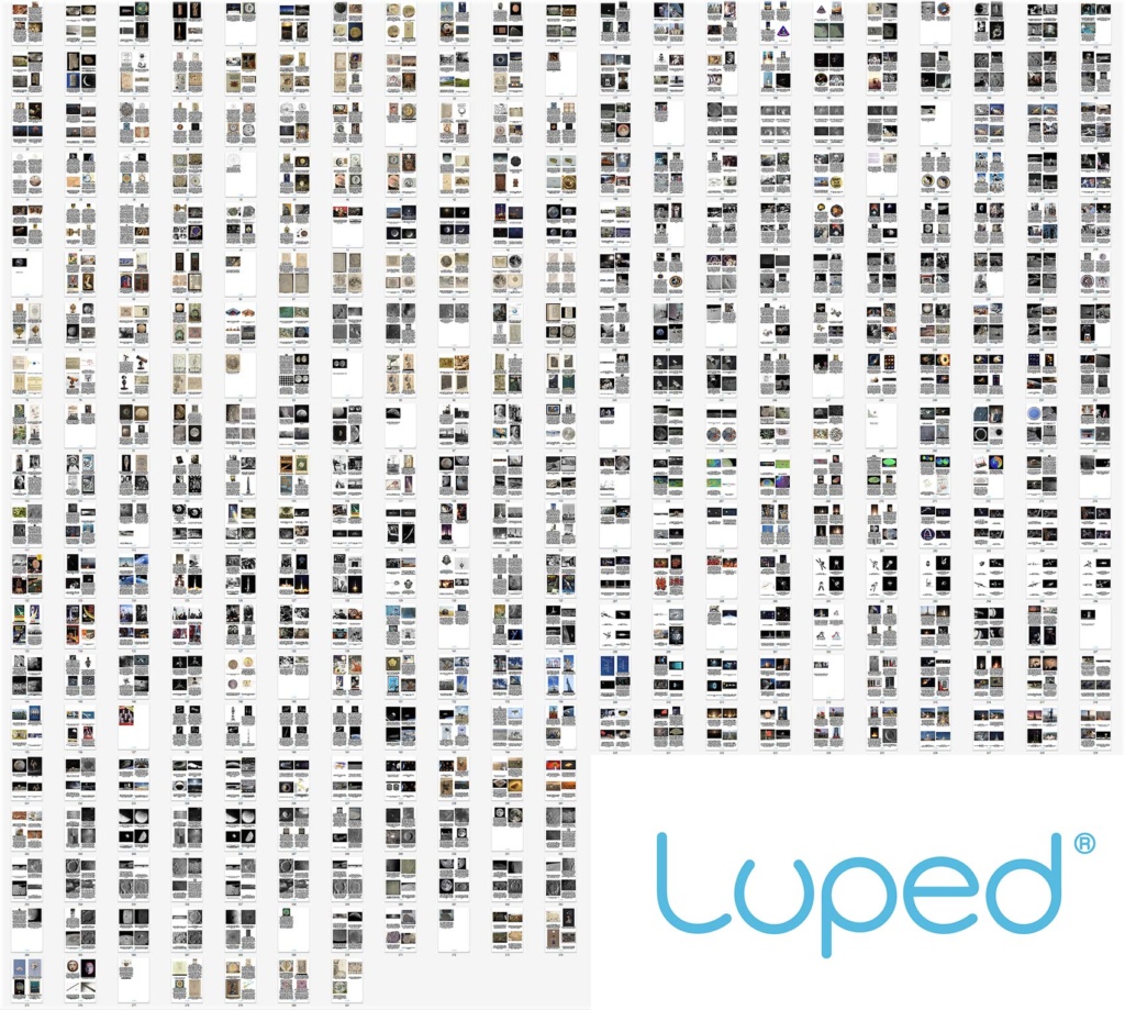 Luped caption sheets