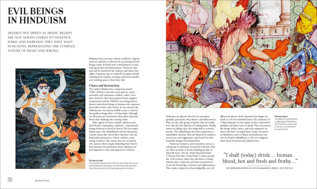 Evil Beings in Hinduism Sample spread