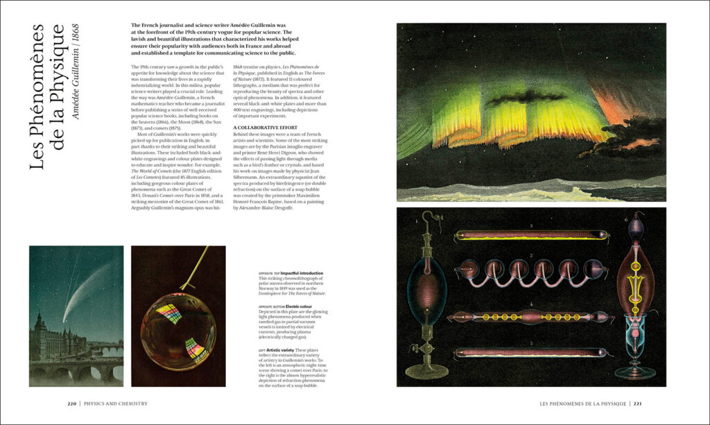 Sample spread for Les phénomènes de la physique by Amédée Guillemin